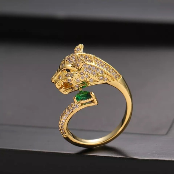 Anthropologie Jewelry - 14K panther cat ring